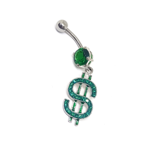 Piercing Ombelico 1x con Brillantini Swarowsky (Certificato)