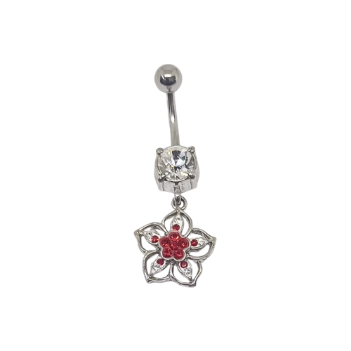 Piercing Ombelico 1x  con Brillantini Swarowsky (Certificato)